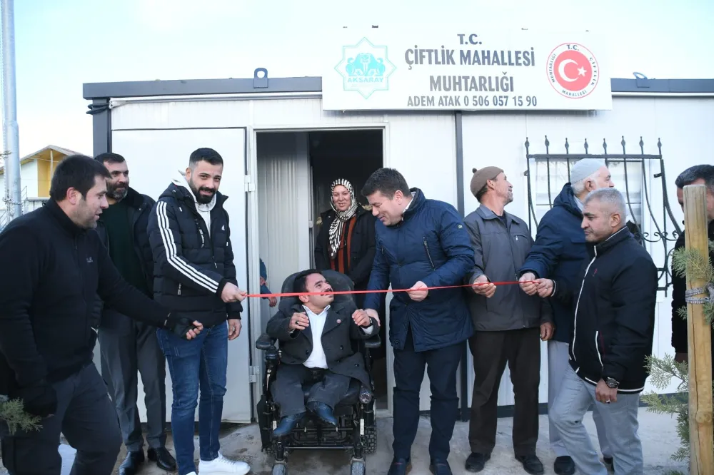 ÇİFTLİK MAHALLESİ MUHTARLIK OFİSİ ANLAMLI BİR GÜNDE HİZMETE AÇILDI