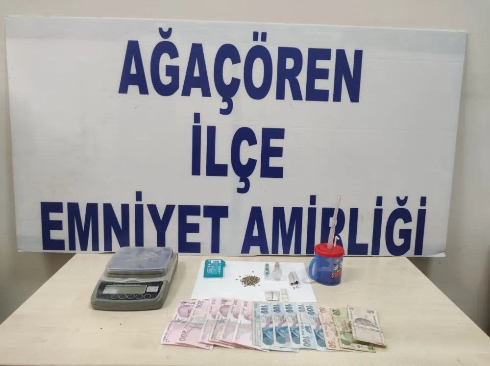 AĞAÇÖREN İLÇESİNDE UYUŞTURCU MADDE YAKALANDI