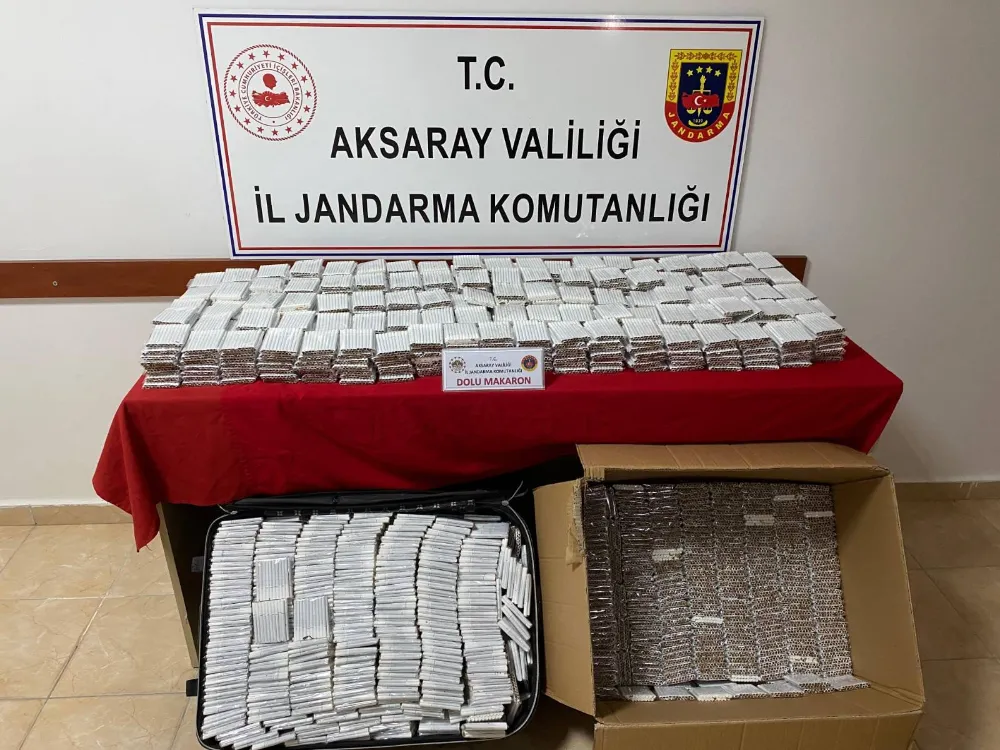 (46.000) adet dolu makaron ele geçirilmiştir