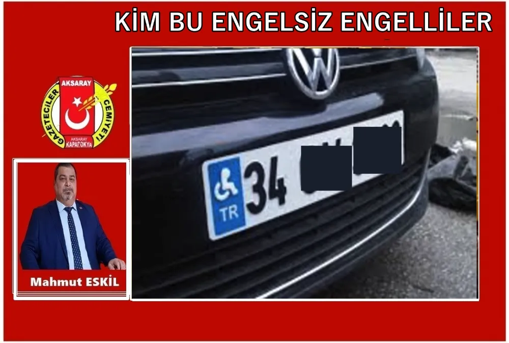 ENGELLİ PLAKASI KALKTI MERTLİK BOZULDU