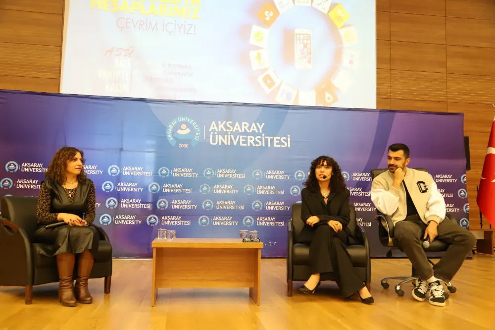 Aksaray Üniversitesi’nin ev sahipliğinde BKM Çok  Güzel Hareketler Oyuncusu Tuğba Yılmaz öğrencilerle buluştu