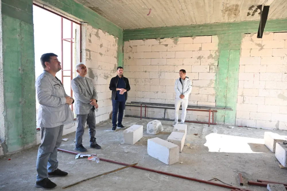 BAŞKAN DİNÇER YENİ ŞEHİR MEZARLIĞI KÜLLİYE PROJESİNDE ÇALIŞMALARI YERİNDE İNCELEDİ