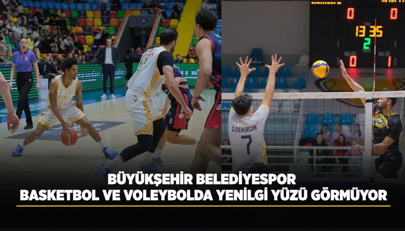 Konya Büyükşehir Belediyespor Basketbol ve Voleybolda Yenilmezlik Serisini Sürdürüyor