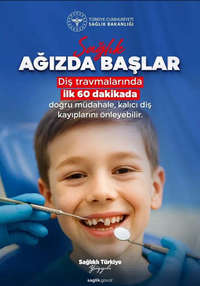 Sağlık Ağızda Başlar: Diş Travmalarında İlk 60 Dakika Hayati Önem Taşıyor!