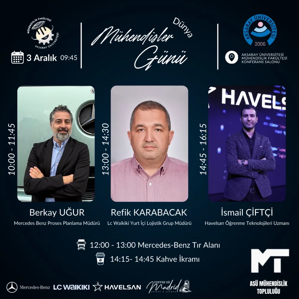 ASÜ MÜHENDİSLER TOPLULUĞUNDAN DÜNYA MÜHENDİSLER GÜNÜ PROGRAMI