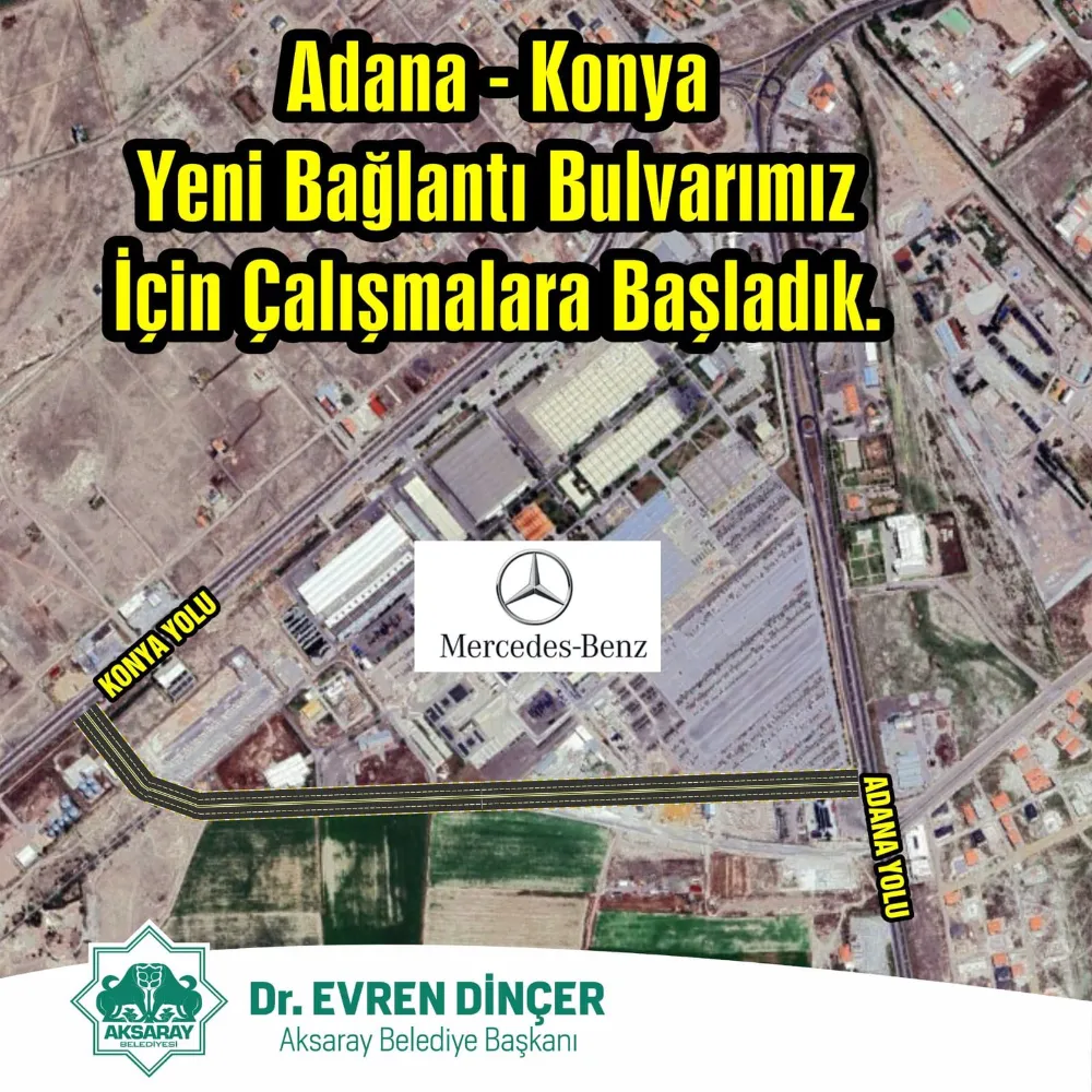 ADANA–KONYA YENİ BAĞLANTI BULVARINDA ÇALIŞMALAR SÜRÜYOR