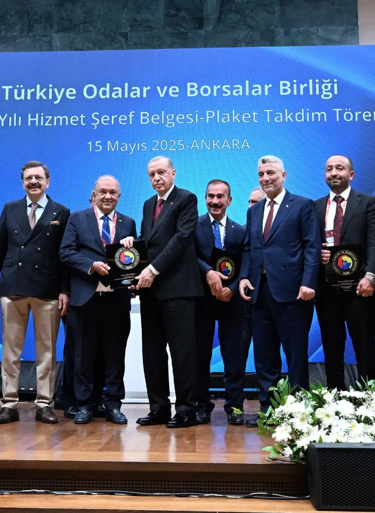 AKSARAY TİCARET BORSASI CUMHURBAŞKANI HİZMET ŞEREF PLAKETİ