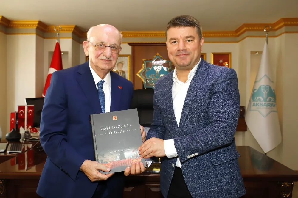 TBMM 27 DÖNEM BAŞKANI İSMAİL KAHRAMAN AKSARAY BELEDİYESİNİ ZİYARET ETTİ