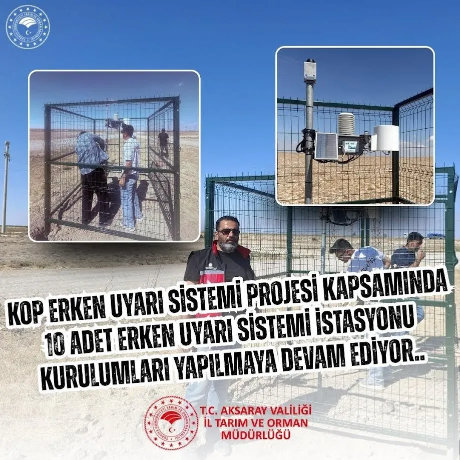 KOP kapsamında Aksaray’a 10 erken uyarı i̇stasyonu