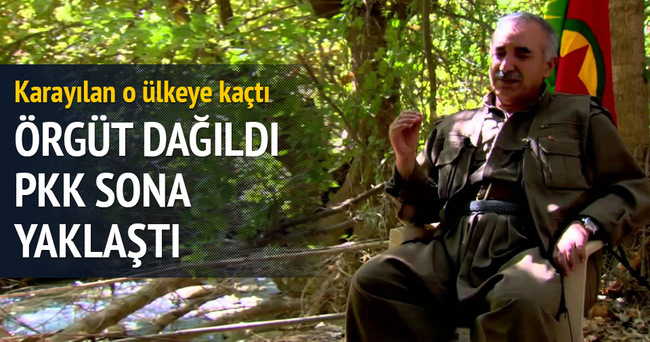 Örgüt dağılıyor PKK sona yaklaştı