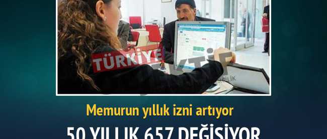 Memurun yıllık izin günü artıyor