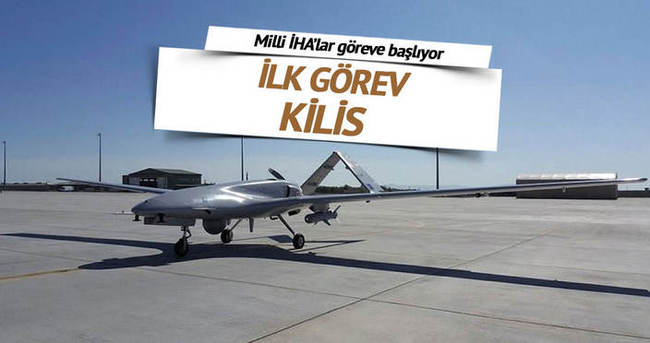 Kilis’e milli İHA’lı koruma